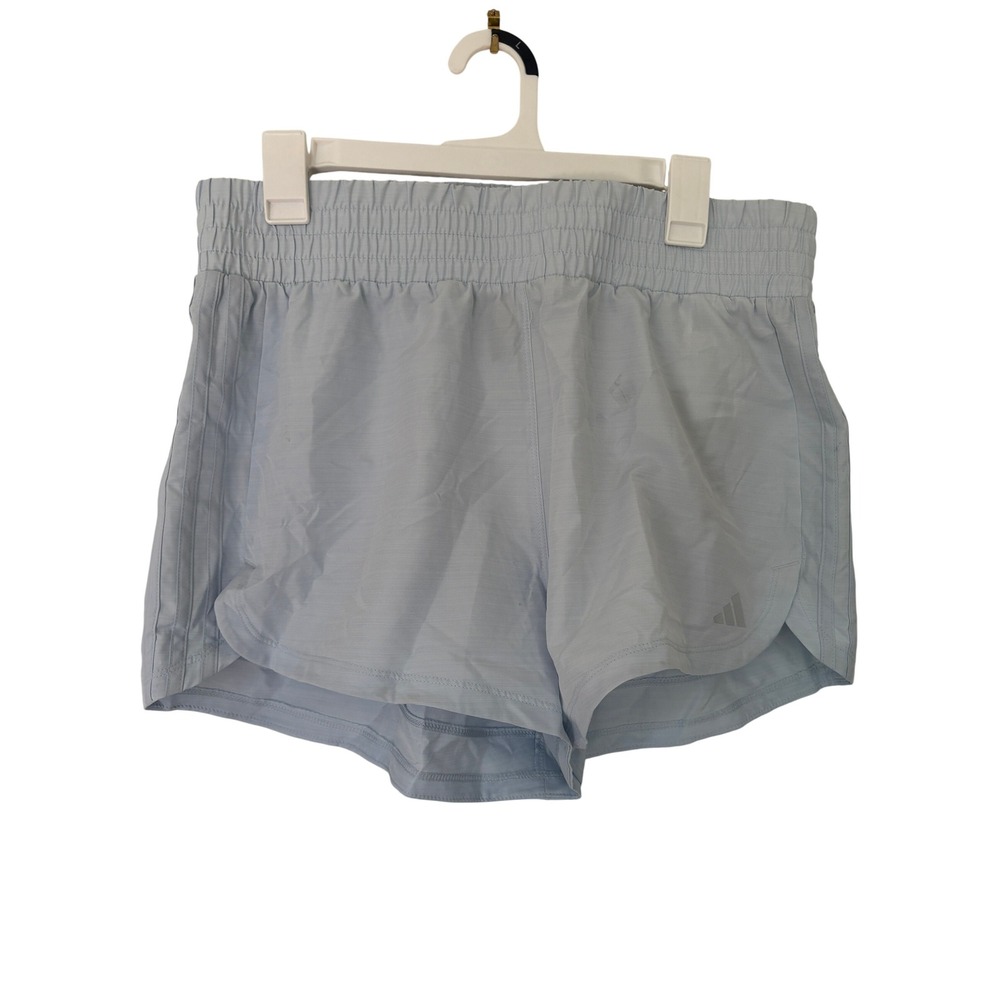 Adidas Women's Training Shorts Pacer WVN Blue Large 3in Inseam MSRP $30